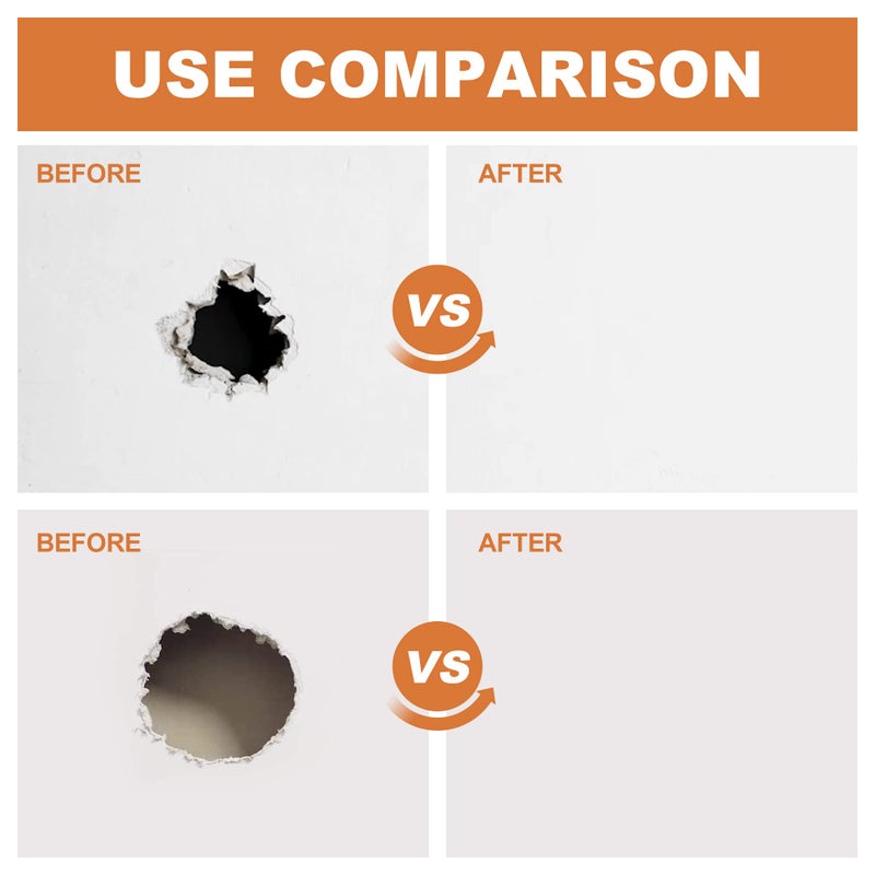 BONCART Drywall Repair Kit,Drywall Patch Repair Kit,2/4/6/8inch Self Adhesive Repair Patch,Quick Repair Drywall Large Holes - Image 5